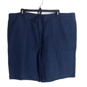 Cubavera mens lightweight linen pull on shorts with drawstring size XL